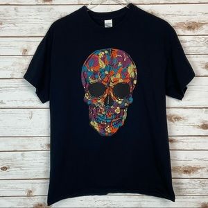 Halloween Skull Graphic T-Shirt